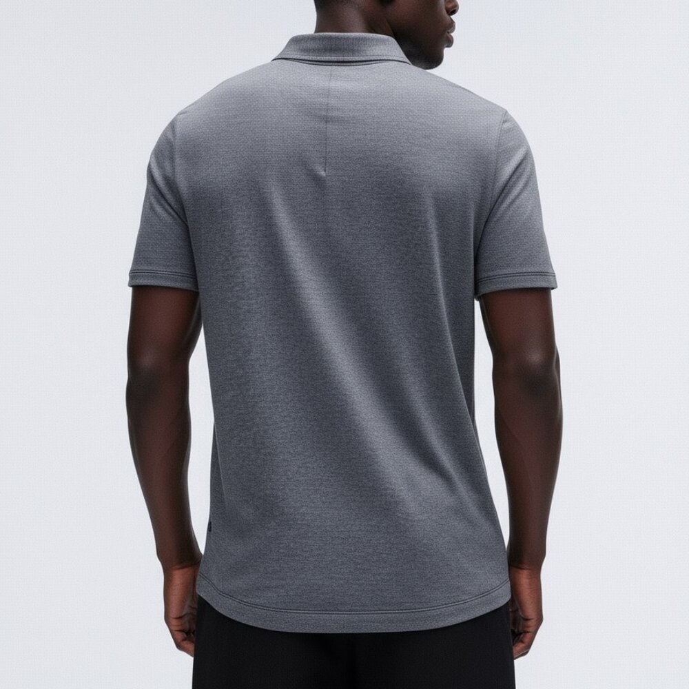 NWT LULULEMON Mens Evolution Polo Heathered Black Grey M L XL XXL $88 Retail